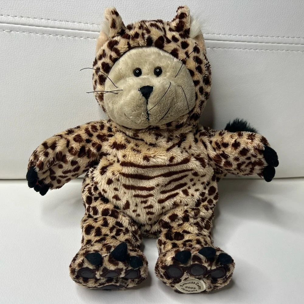 Starbucks Bearista Cat Bear 2005 40th Edition Leopard Cat vintage collectible